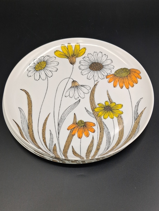 Other - Vintage - 4- Wildflower Plates - 70s - Plastic